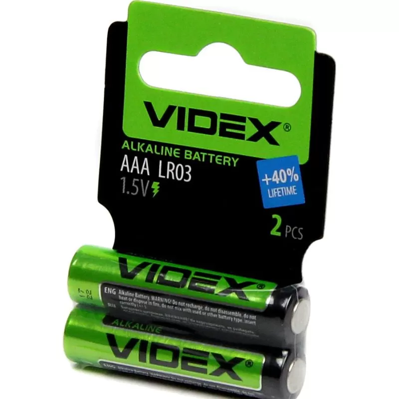 VIDEX Батарейка щелочная LR03/AAA 2шт