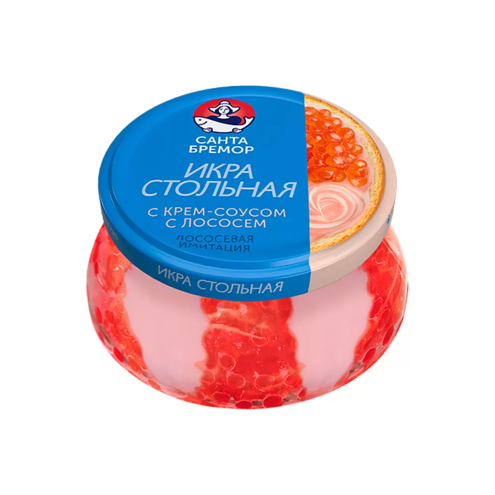 СТОЛЬНАЯ Icre de somon imitație cu sos-crema 220g 