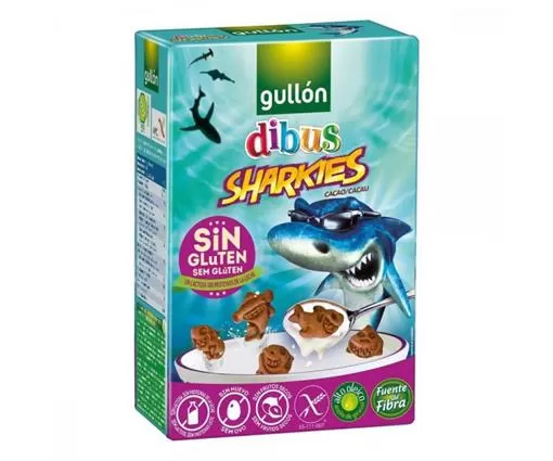 GULLON Biscuiti Dibus Sharkies fara gluten si lactoza 250g