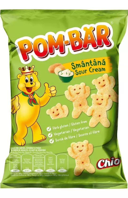 CHIO Potato snacks with sour cream flavor Pom Bar 50g