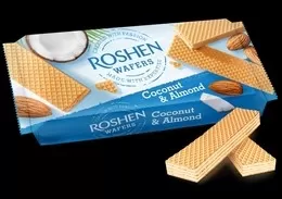 ROSHEN Napolitane Wafers coconut and almond 216g