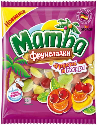 MAMBA Мармелад фрукты и йогурт 72г