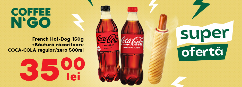 Oferta hot dog + cola