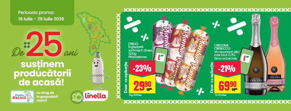 Doar cu aplicația Linella