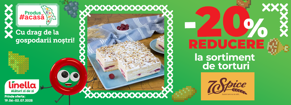 Produs Acasă - Reducere 20% torturi 7 spice